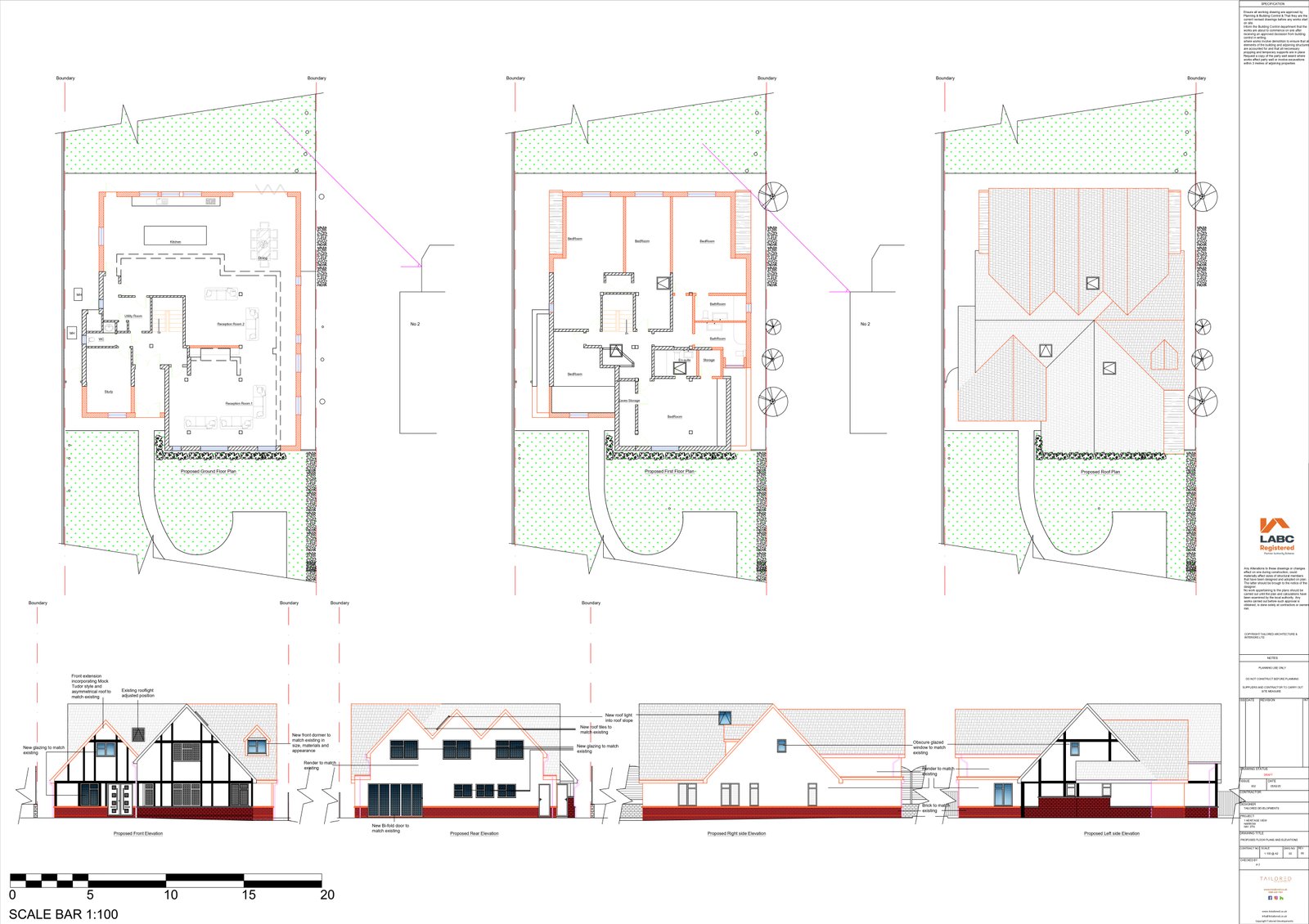 Heritage View, Harrow — detail